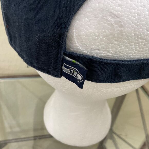 Seattle Seahawks Hat Cap Embroidered VTG Logo '47 Adj.  Strap NFL Authentic * - Picture 5 of 11